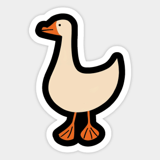 White goose Sticker